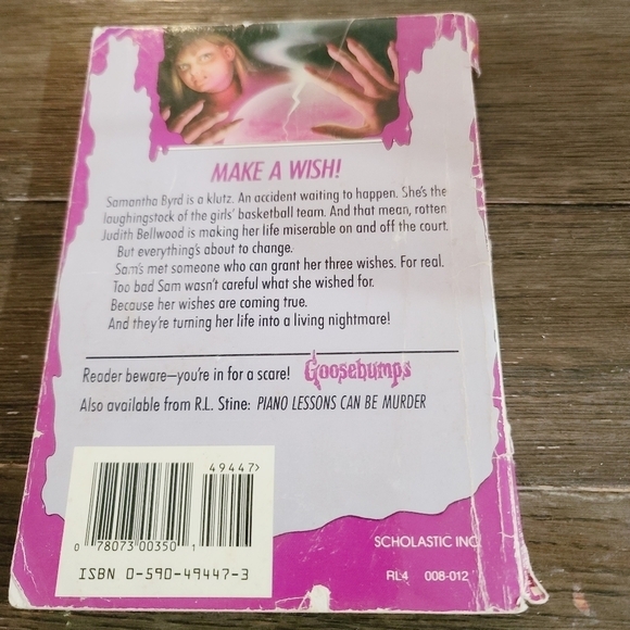 Vintage 90s Goosebumps #12 Be Careful What You Wish For R.L. Stine - Picture 9 of 9